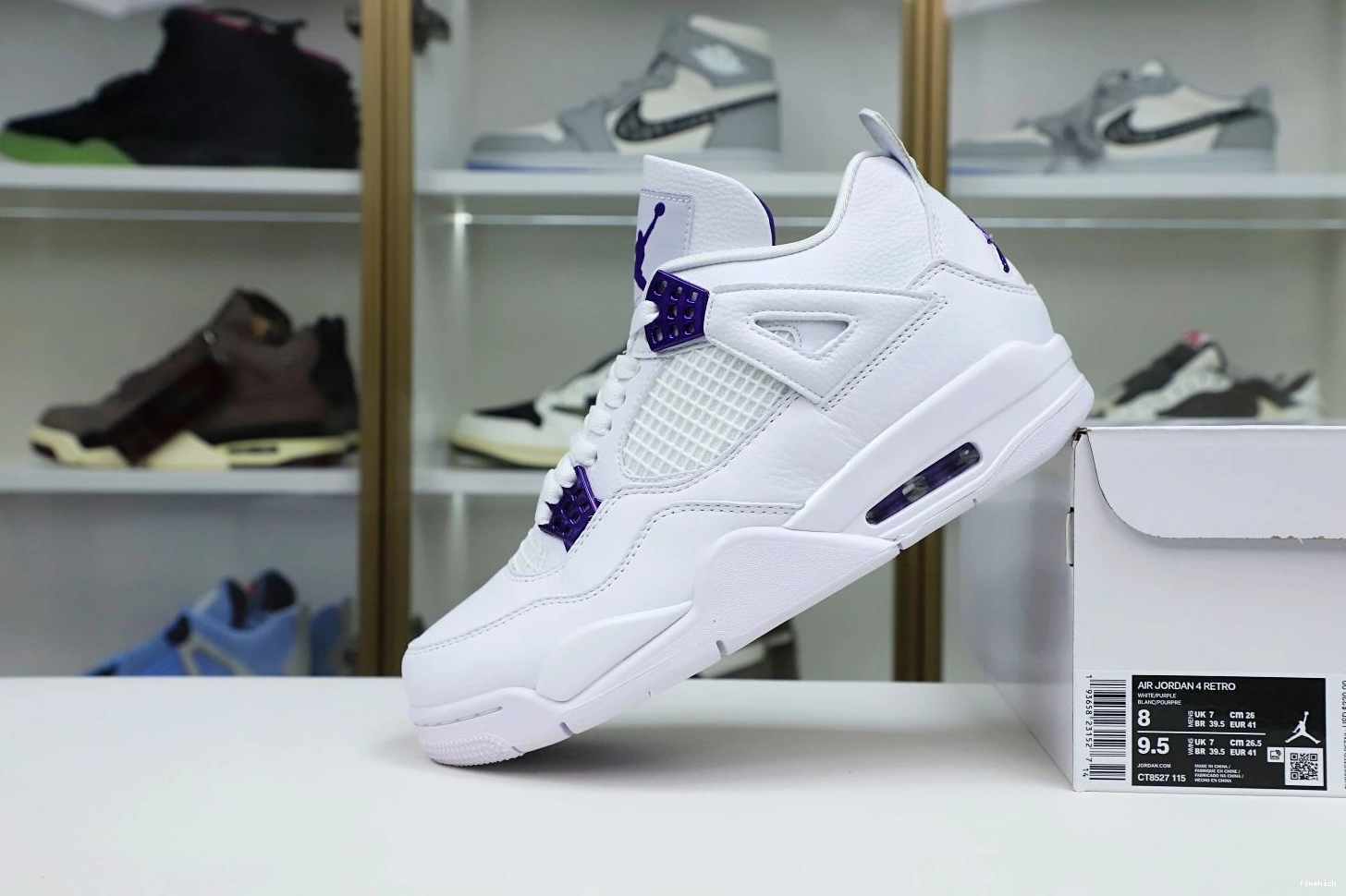 METALLIC 4 AIR JORDAN PURPLE 0807